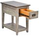 Sunny Designs™ Homestead Hills Tobacco Side Table with Alpine Gray Base-1