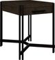 Emerald Home Huron Dark Cocoa Chairside End Table with Black Base-0