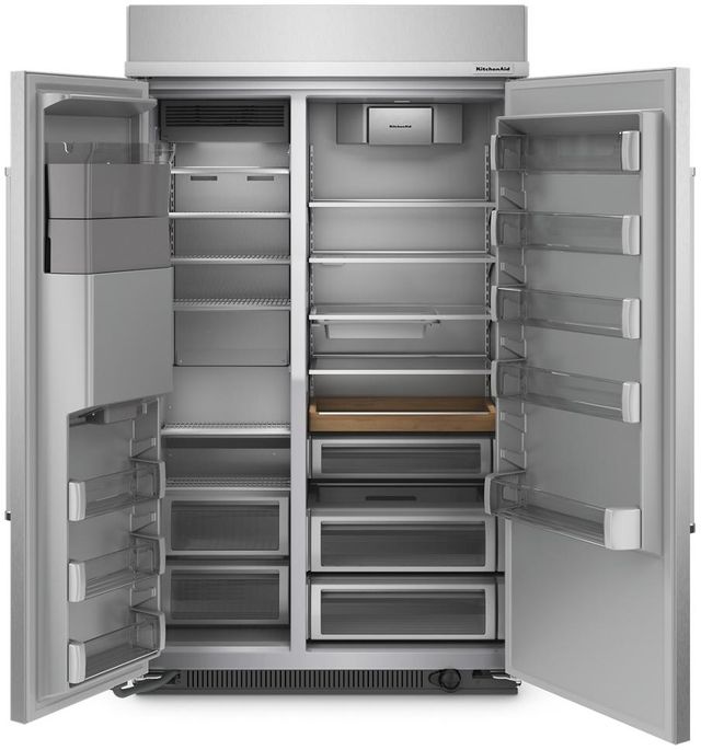 KitchenAid® 48 in. 29.4 Cu. Ft. Stainless Steel Counter Depth Side-by-Side Refrigerator-1