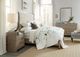 Hooker® Furniture Affinity Greige Sand-Blasted/Kurtz Linen Queen Upholstered Panel Bed-1