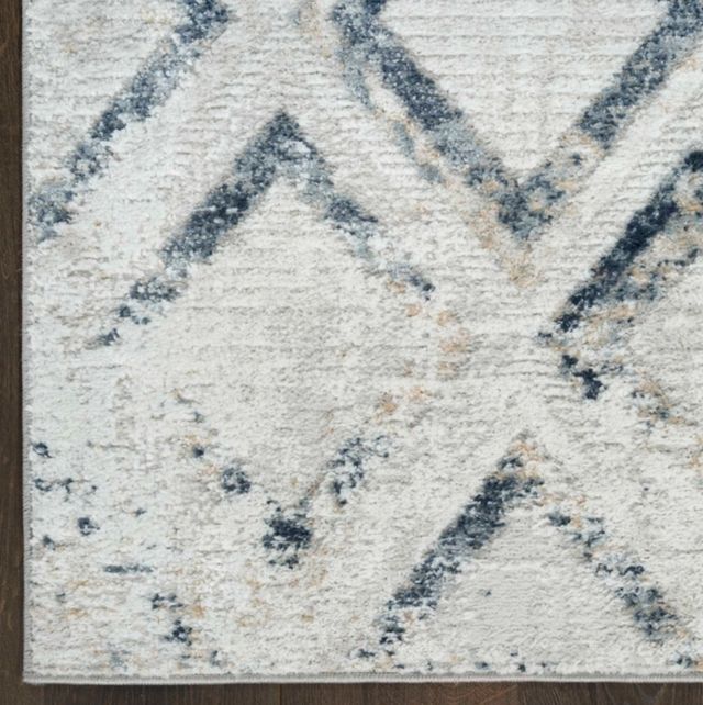 Nourison Home™ Dekor DEK05 Gray Navy 5'x7' Style 2 Area Rug-4