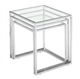Zuo® Pasos 3-Piece Glass Top Nesting Tables with Chrome Base-1