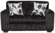 Affordable Furniture 7602 Lush Black Loveseat-2