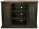 American Heartland Manufacturing Rustic Two Tone Antique Black/Concord Cherry Tall Provincial Shutter TV Stand-1