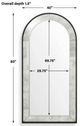 Uttermost® Marlowe Black Full Length Arch Mirror-2