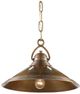Currey & Company Weybright Vintage Brass Pendant Lighting-0