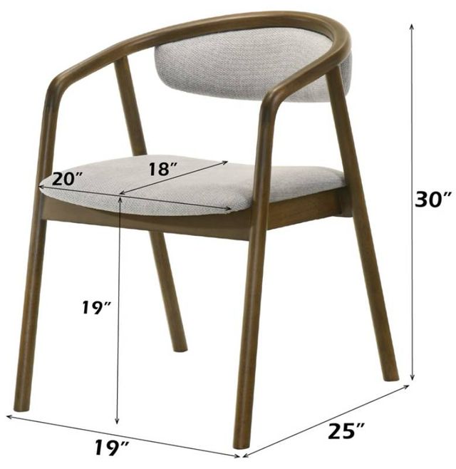 ACME Furniture Delina Gray/Walnut Dining Side Chair-2