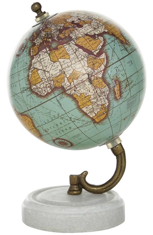 Deco Marche Teal 8" Globe-1