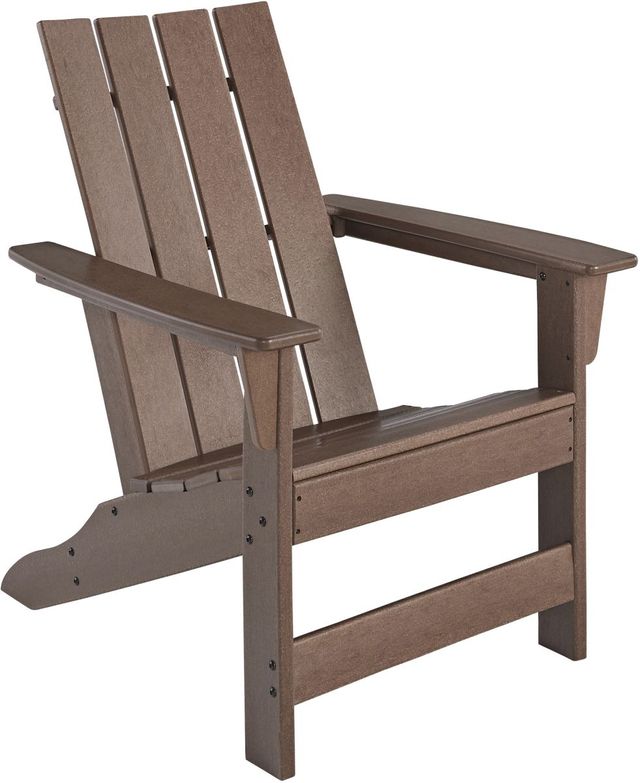 Emmeline Outdoor Adirondack Chair - Brown