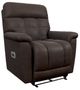 La-Z-Boy® Fulton Dark Chocolate Leather Power Wall Recliner with Headrest and Lumbar-0
