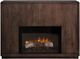 International Furniture Direct Mezquite Brown Console Fireplace-2