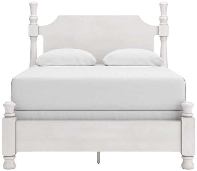 Signature Design by Ashley® Chadworth Antique White Queen Poster Bed-2