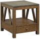 Kincaid® Modern Classics Gray Concrete Top Mason End Table with Brown Base-0