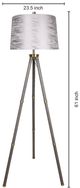 Classy Living Luxe Tripod Elegance Greige Floor Lamp-1