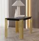 New Classic® Home Furnishings Empire Black End Table with Gold Base-4