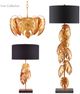 Currey & Company Irvin Black/Vintage Gold Floor Lamp-5