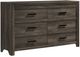 Elements International Eleanor Mocha Gray Dresser -0