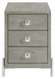 Najarian Furniture Manhattan Gray Chairside Table-1
