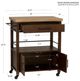 Linon Fino Natural/Walnut Kitchen Cart-2