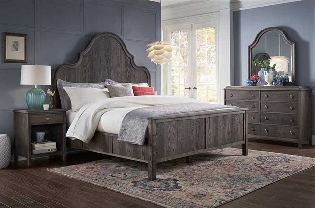 Urban Collections by Yutzy Woodworking Amador Hill Retreat White Oak Queen Arch Bed-2