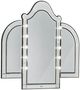 Michael Amini® Hollywood Swank Black Iguana/Chrome Vanity Mirror -1