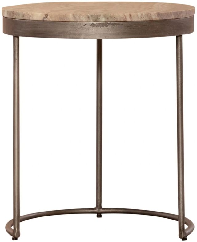 Liberty Furniture Eclipse Greystone Nesting Tables with Iron Base-2