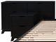 Powell® Portix 4-Piece Black Queen Simple Bedroom Set-1