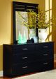 Perdue Woodworks Silhouette Black Woodgrain Mirror-1