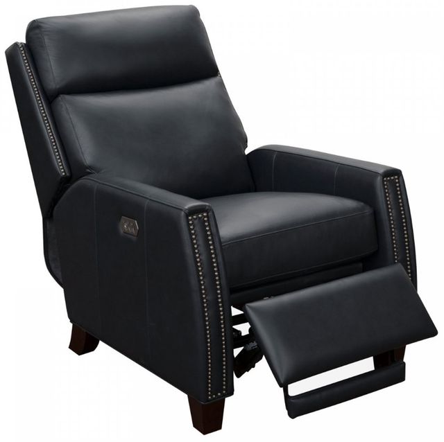 BarcaLounger® Anaheim Shoreham Blue Leather Power Recliner-1