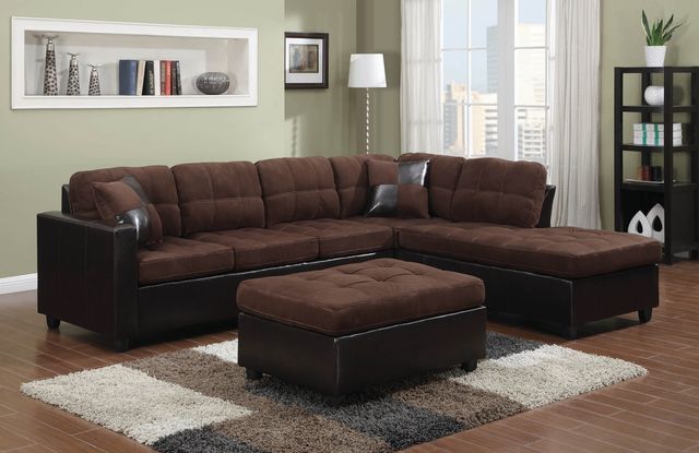 Coaster® Mallory Chocolate Brown Ottoman-2