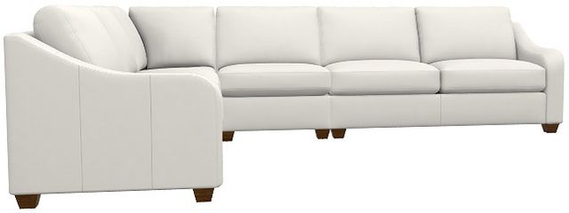 La-Z-Boy® Charlie Ivory Leather Sectional with Custom Layout Options-2