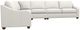 La-Z-Boy® Charlie Ivory Leather Sectional with Custom Layout Options-2