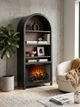 Sunny Designs™ Chill Black Magic/Buckskin Arch Bookcase-2