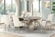 New Classic® Home Furnishings Gwendolyn Cerused Taupe Dining Arm Chair-1