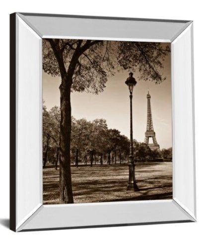 Classy Art An Afternoon Stroll-Pari by Maihara, J. Mirror Framed Wall Art-1