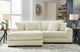Signature Design by Ashley® Lindyn 2-Piece Ivory Left-Arm Facing Sectional and Chaise-1