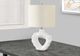 Monarch Specialties Inc. 25"H Cream Resin Table Lamp-4