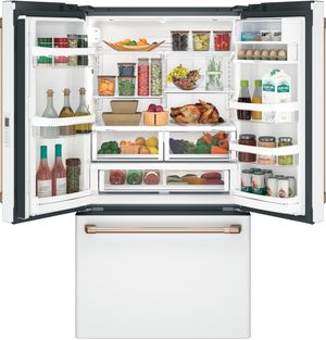 Café Counter-Depth French Door White Refrigerator