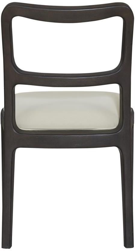 Bernards Pagosa Dark Brown/Ivory Wood Back Dining Chair-3