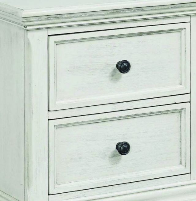 Westwood Design Olivia Brushed White Youth Nightstand-1