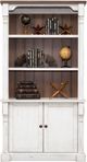 Martin Furniture Durham Weathered Wire Brushed Chalk Lower Door Bookcase-0
