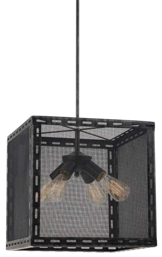Cal® Lighting & Accessories Evanston Black Iron Chandelier-0
