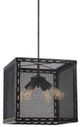 Cal® Lighting & Accessories Evanston Black Iron Chandelier-0