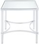 ACME Furniture Petunia Mirrored End Table with Chrome Base-2
