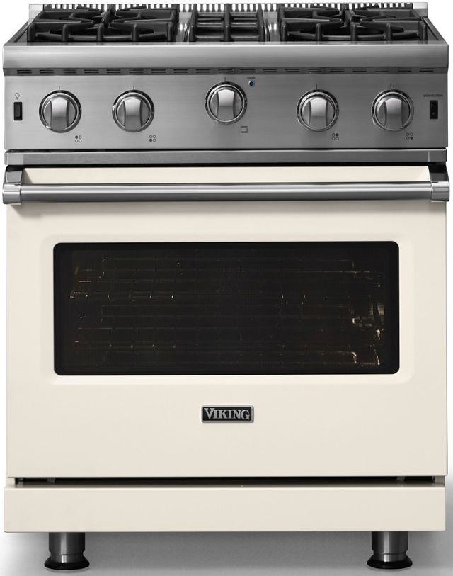 Viking® 5 Series 30" Pure White Natural Gas Pro Style Range-3