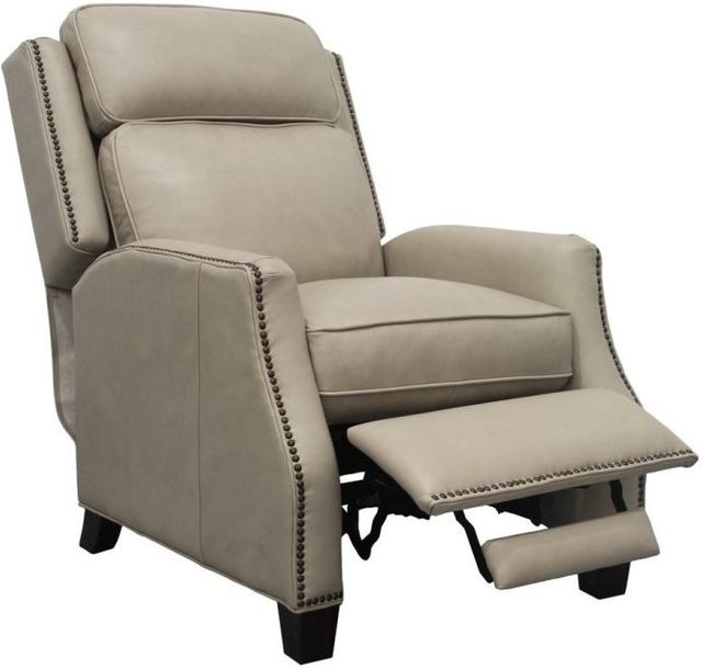 BarcaLounger® Van Buren Shoreham Cream Leather Manual Recliner-1