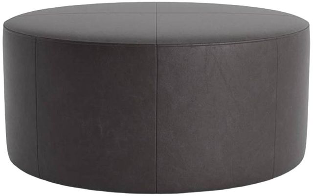 Bassett® Furniture Customizable Kelly Leather 38" Round Ottoman-0