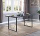 ACME Furniture Nakula Gray Oak Dining Table with Black Base-4
