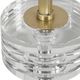 Uttermost® Groove Crystal Top Drink Table with Brushed Gold Base-3