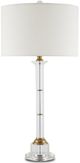 Currey & Company Lothian Clear/Off-White Table Lamp-1